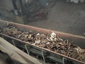 链板式废钢输送机使用现场
